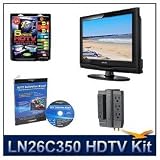 Samsung LN26C350 26 LCD HDTV, 720p (1366 x 768), Cold Cathode Fluorescent Lamp LCD, AV Home Theater Power Protection (6 outlet 2100 joules protection), Calibration DVD (Brings out your HDTV's Full Potential), High-performance Hook-Up & Maintenance Kit