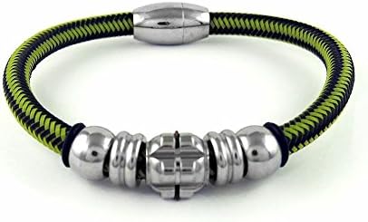 Genuine Leather Braided Bracelet - Green
