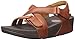 FitFlop Women's The Skinny Leather Sandals Flip Flop, Dark Tan, 8 M US