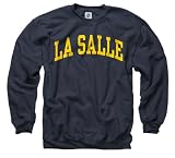 La Salle Explorers Navy Arch Crewneck Sweatshirt