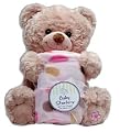 Baby Starters Baby Pink Microfleece Blanket with Plush Bear Gift Set