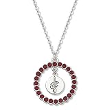 NBA Cleveland Cavaliers Necklace W/ Red Crystal Wreath