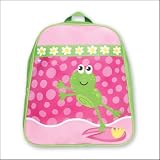 Stephen Joseph - Girls GO GO Vinyl Backpacks - Princess FROGS Frog's - Can be Personalized! FREE GIFT when you purchase both back pack and lunch box! Girl's love our back to school items. EASY TO WASH CLEAN!
