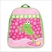 Stephen Joseph - Frog Girl Hot Pink Go-Go Vinyl backpack - Washable and can be Personalized! Girls backpacks or Chilrens back pack