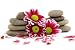 Zen Spa Stones with Flowers - 18