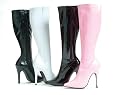 LAURA-BLK, 5" Heel Stretch Knee Boot With Inner Zipper by Ellie Shoes