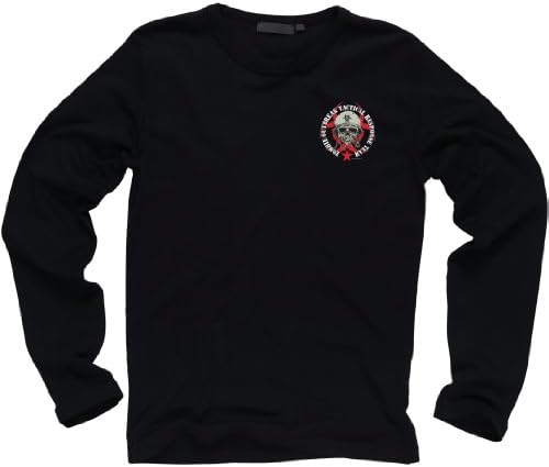 Zombie Outbreak Containment with Skull Long Sleeve T-shirt (M)