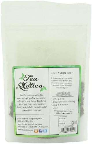 Tea Xotics Tea Blend, Cinnamon Girl- Black, 1.75 Ounce