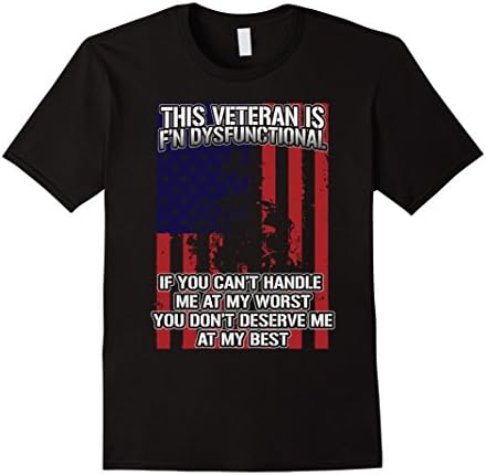 Men's This Veteran is F'n Dysfunctional 2XL Black