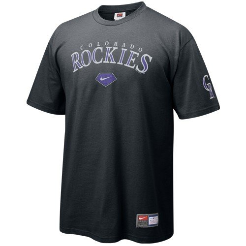 Buy Nike Colorado Rockies Black 2008 Practice T-shirt by Nike