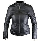 Ladies Lightweight Nappa Leather Motorcycle Jacket