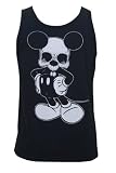Mens Mikey by Josh Stebbins Anti-Disney Mouse Skeleton Skull Tattoo Art Tank Top T-Shirt