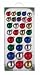 Krebs International ACE83971 Solid Glass Ornaments Assortment 30ct (Pack of 6)