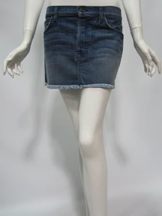 7 For All Mankind womens sunset mini jean skirt