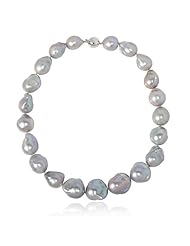 Freshwater Baroque Pearl 14k White Gold Necklace