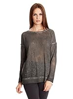 Broadway NYC Camiseta Manga Larga Faith (Gris Oscuro)