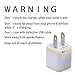 Wall Charger,Power-7 2-Pack Universal 1.0 AMP Home Travel AC USB Power Charger Adapter Wall Plug for iPhone 6 6s Plus 5S/5C Samsung Galaxy S5 S6 HTC One M8 M9 LG Nokia Blackberry etc(Gold/Silver)