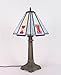 Illinois Illini Stained Glass Lamp with Logo Panels