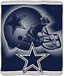 Dallas Cowboys NFL 50" X 60" Tonal Helmet Style Royal Plush Raschel Throw Blanket