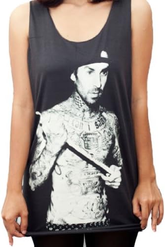 TTM119 Travis Barker Blink-182 Punk Dames Femme T-shirt Débardeur Robe Gilet Top