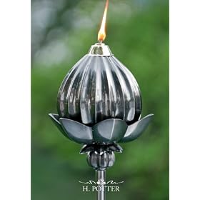 Fluted Patio Torch by 
