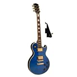 Richwood Guitars Les Paul copy: Blue Les Paul Standard + Bag, Picks, Strap