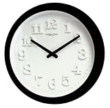 Simple Black Modern Wall Clock By London Clock Co