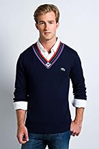 Supima Cotton V-Neck Tennis Sweater