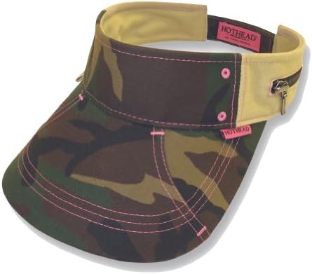 Hothead Large Brim Sun Visor Hat - Camouflage in Green