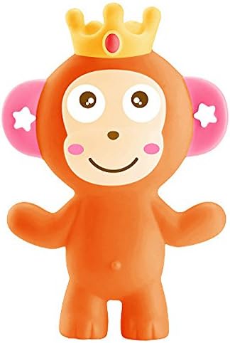 Soft PVC Animals Toys Squeaky Toys Bath Toys Cute Animals Monkey King Educational Toys for 0-5 Years Old Newborn Toys