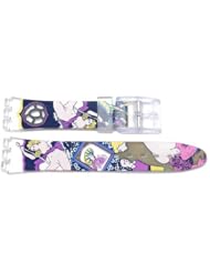Swatch Replacement Synthetic Plastic Ancient Art Design 17mm Watch Band
