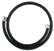 Black Leather Coil necklace