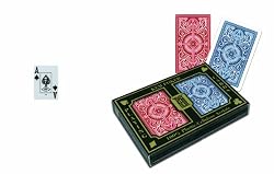 KEM Arrow Red and Blue Bridge Size Jumbo Index Playing Cards