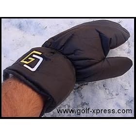 Golfers Club Fur Lined Winter Mitten Gloves (Pair)