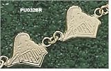 Green Bay Packers G 5/16 Bracelet 8 -Choose From 14K Gold 10K Gold or Stainless Steel