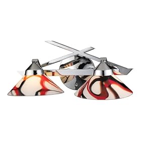 Elk Lighting Refraction Collection 2 Light Wall Sconce With A Polished Chrome Finish 1471... by ELK Lighting