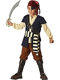 InCharacter Costumes Boys 2-7 Pirate Mate Costume, Blue/White, 6