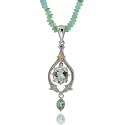 MICHAEL VALITUTTI 14K Amblygonite $ Neon Apatite Necklace