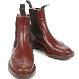 「(トリッカーズ)Tricker's M2754 サイドゴアブーツ ヘンリー ブラウンカーフ 8.5」の画像
