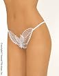 Crotchless butterfly applique g-string