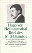 Brief des Lord Chandos: Poetologische Schriften, Reden und erfundene Gespr�che (insel taschenbuch)