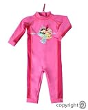 Bright Bots UPF50+ Australian Girls Sunsuit Pink and Bright Pink Long Leg/Sleeve All in One size 18-24 months