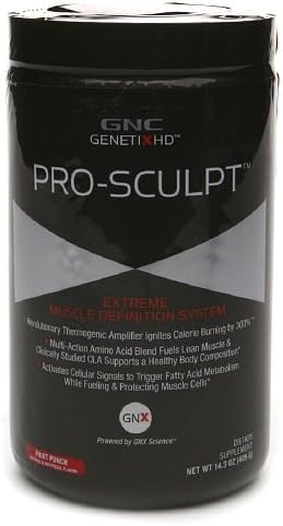 GNC GenetixHD Pro-Sculpt Extreme Muscle Definition System, Fruit Punch-13.8 oz