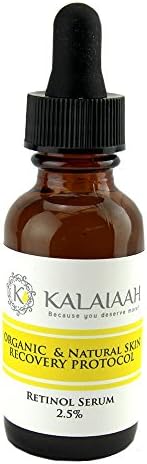 Retinol Serum 2.5,Hyaluronic Acid Organic &amp; Natural, Vitamin E, Glycolic Acid, Aloe Vera &amp; Green Tea for Younger Looking Skin