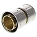 Zero Lead Bronze 1-1/4inch PEX Press Coupling Whit Attached Sleeve