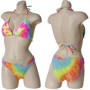 Buy SABREE Tie Dye String Halter Bikini (Multi) by SABREE