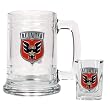 DC United Soccer Glass Tankard and Square Shot Glass Set - Primary Team Logo MAJOR-LEAGUE-SOCCER Soccer