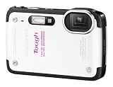 OLYMPUS �f�W�^���J���� TG-620 �z���C�g 5m�h�� 1.5m�ϗ����Ռ� -10���ϒቷ 1200����f ���ʏƎˌ^CMOS ���w5�{�Y�[�� DUAL IS �n�C�r�W�������[�r�[ 3.0�^LCD �L�p28mm 3D�t�H�g�@�\ TG-...