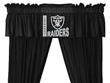 NFL Oakland Raiders - 5pc Jersey Drapes Curtains and Valance Set