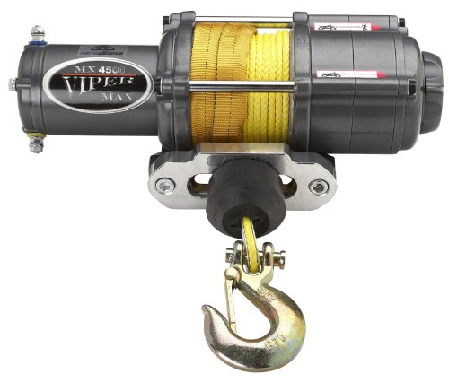 Viper Max 4500lb UTV Winch & Custom Mount for Polaris Ranger RZR (please see fitment) with YELLOW AmSteel®-Blue Synthetic Rope On Sale